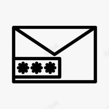 电子邮件密码pin码安全图标图标