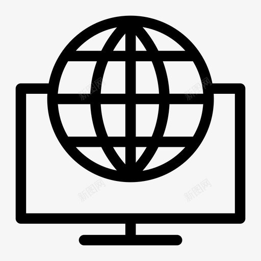 互联网浏览联网全球图标svg_新图网 https://ixintu.com 互联网浏览 全球 联网
