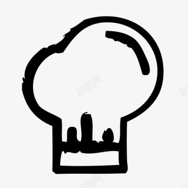 厨师帽城堡假日图标图标