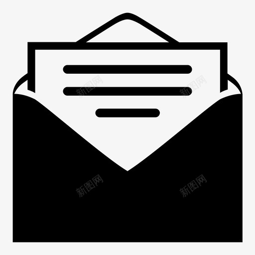 信息电子邮件信封图标svg_新图网 https://ixintu.com 信件 信封 信息 电子邮件 短信