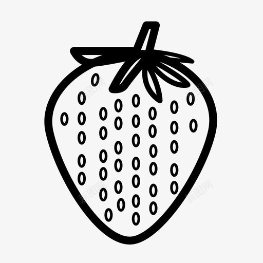 草莓食物水果图标svg_新图网 https://ixintu.com 水果 草莓 草莓水果 食物