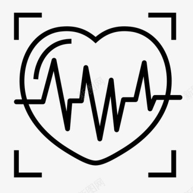 心跳心率脉搏图标图标