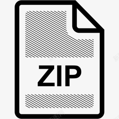 zip文件扩展名格式图标图标