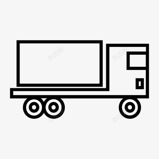 卡车物流服务图标svg_新图网 https://ixintu.com 卡车 服务 物流 运输