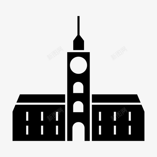 华沙建筑地标图标svg_新图网 https://ixintu.com 华沙 地标 建筑 旅游 纪念碑 首都世界地标符号