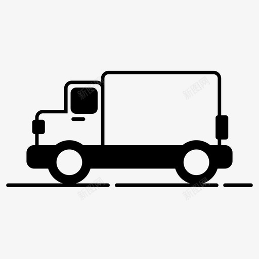 送货车货物快递图标svg_新图网 https://ixintu.com 快递 货物 车辆 运输 送货车