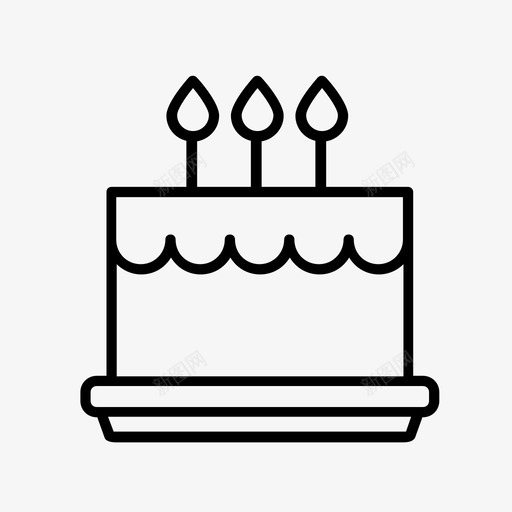 生日蛋糕庆祝活动聚会图标svg_新图网 https://ixintu.com 庆祝活动 生日蛋糕 聚会 聚会食品