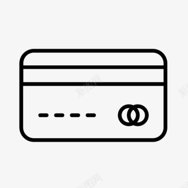 信用卡银行支票图标图标