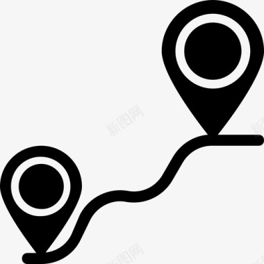 旅行gps导航图标图标