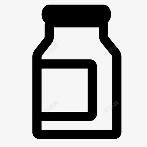 牛奶瓶svg_新图网 https://ixintu.com 牛奶瓶