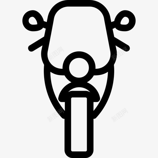 重型自行车摩托车运动自行车图标svg_新图网 https://ixintu.com 交通工具 摩托车 汽车平滑线图标 运动自行车 重型自行车