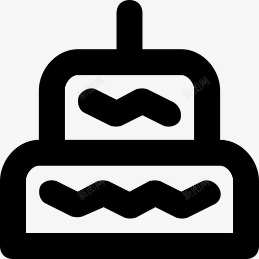 蛋糕面包房甜点图标svg_新图网 https://ixintu.com 甜点 蛋糕 面包房 食物 食物平滑线图标