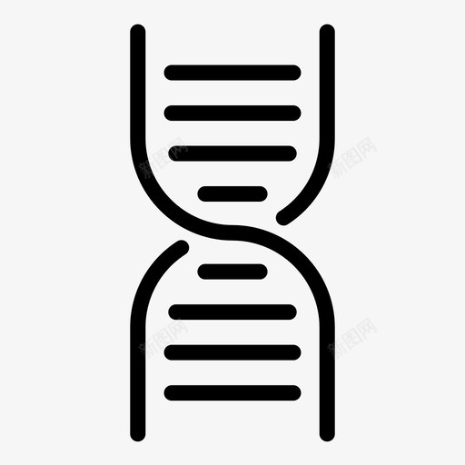 DNA染色体DNA链图标svg_新图网 https://ixintu.com DNA DNA螺旋 DNA链 染色体 遗传学