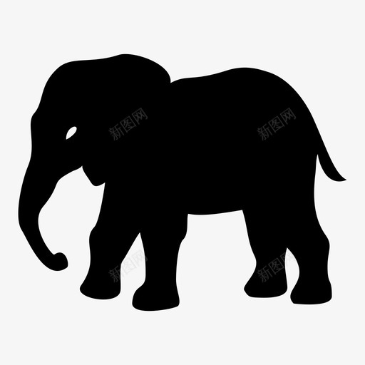 大象非洲动物自然图标svg_新图网 https://ixintu.com 动物 大象 自然 野生动物 非洲动物