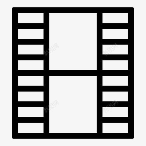 胶片带电影多媒体图标svg_新图网 https://ixintu.com 多媒体 电影 羽毛线 胶片带 视频