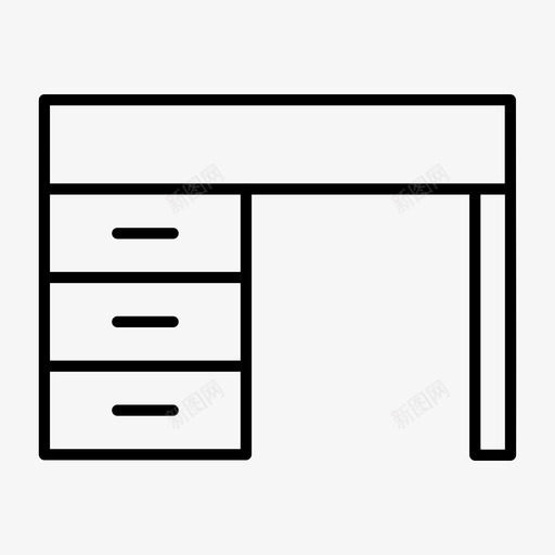 办公桌家具桌子图标svg_新图网 https://ixintu.com 办公桌 家具 桌子