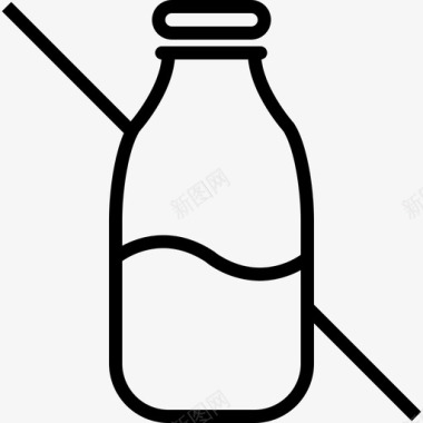 过敏原食物牛奶过敏原图标图标