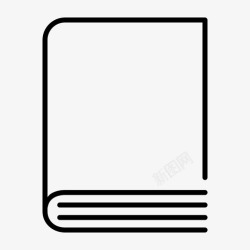 图书室封面书书文藏书图标高清图片