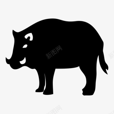 野猪动物森林动物图标图标