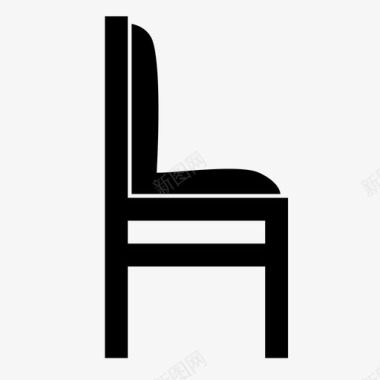 椅子长凳位置图标图标