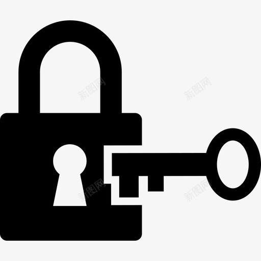 锁和钥匙打开挂锁图标svg_新图网 https://ixintu.com 打开 挂锁 锁 锁和钥匙