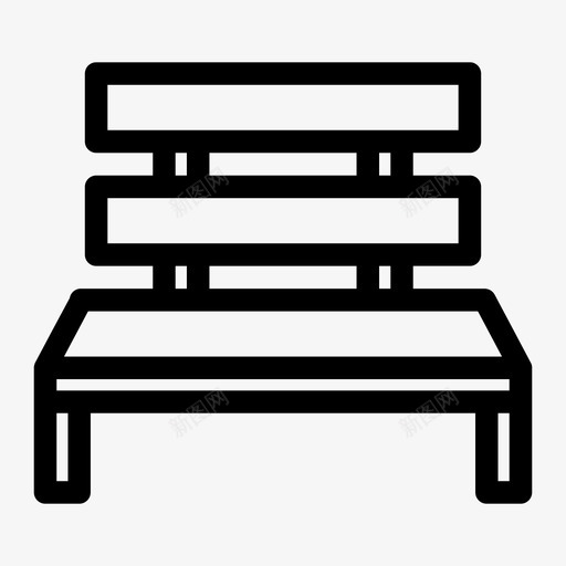 公园长凳公共长凳休息图标svg_新图网 https://ixintu.com 休息 公共长凳 公园长凳 座位 木凳