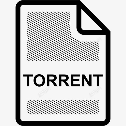 torrent文件类型文件扩展名图标svg_新图网 https://ixintu.com torrent 文件扩展名 文件类型 格式