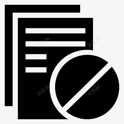 块数据文件图标svg_新图网 https://ixintu.com 图纸 块 报告 数据 文件 文档字形 纸张