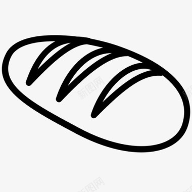 面包面筋图标图标