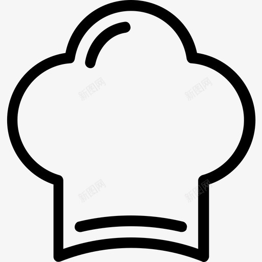 厨师帽厨师玩具图标svg_新图网 https://ixintu.com 制服 厨师 厨师帽 玩具 酒店平滑线图标