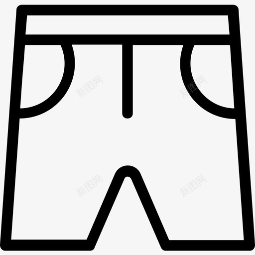 短裤百慕大泳装图标svg_新图网 https://ixintu.com 时尚流畅的线条图标 泳装 百慕大 短裤