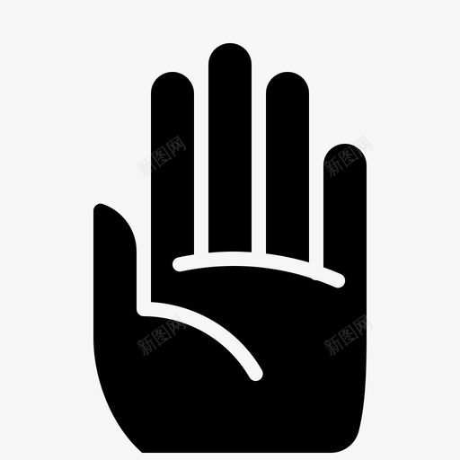 手接球手势图标svg_新图网 https://ixintu.com 保持 停止 手 手势 手势字形 接球
