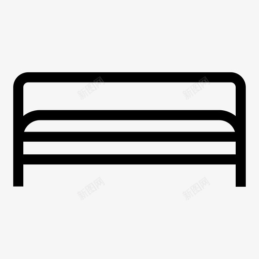 双人床大床家具和家居装饰图标svg_新图网 https://ixintu.com 双人床 大床 家具和家居装饰