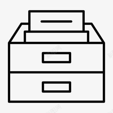 档案文件柜数据图标图标