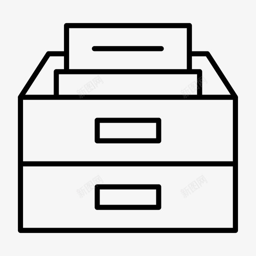 档案文件柜数据图标svg_新图网 https://ixintu.com 数据 文件 文件柜 档案