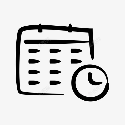 活动日程表时间会议图标svg_新图网 https://ixintu.com 会议 手绘 时间 活动日程表 管理 议程