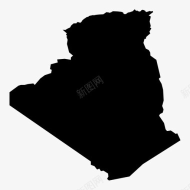 阿尔及利亚非洲国家图标图标