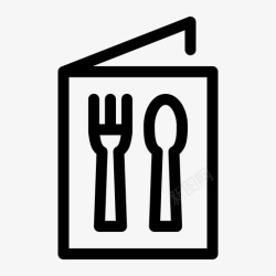 食物清单菜单餐具食物清单图标高清图片