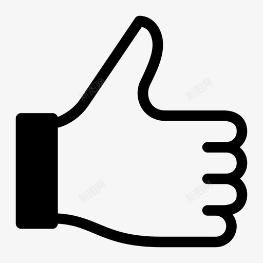 竖起大拇指按钮最喜欢的图标svg_新图网 https://ixintu.com 像 大拇指 按钮 最喜欢的 竖起大拇指