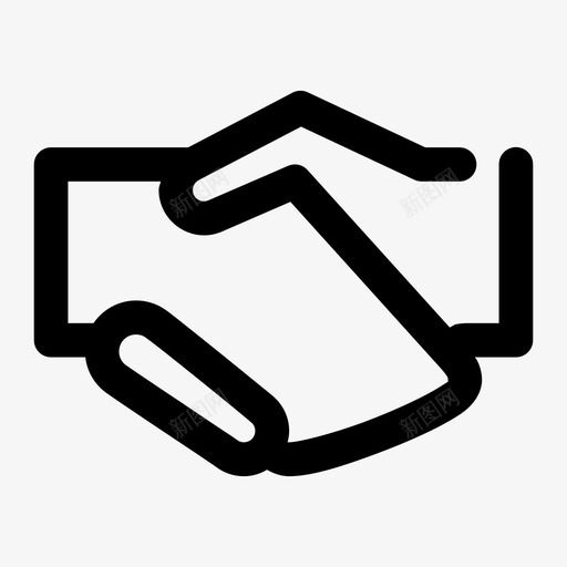 握手协议商业交易图标svg_新图网 https://ixintu.com 办公室任务差距 协议 合作 商业交易 握手