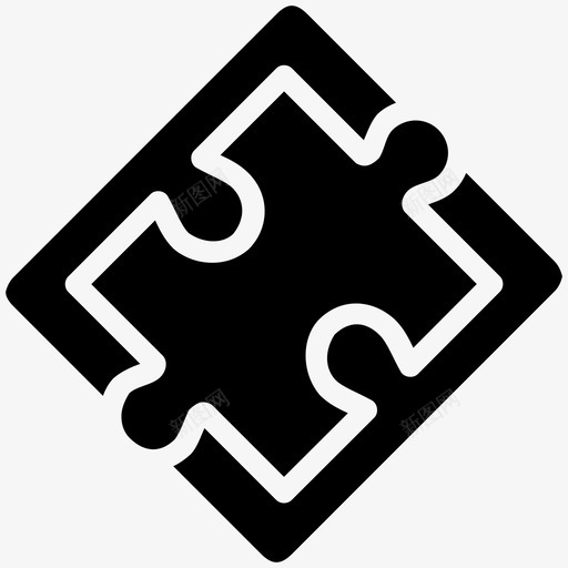 拼图天才游戏图标svg_新图网 https://ixintu.com 天才 拼图 拼图块 拼图集 游戏 策略