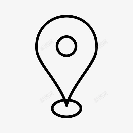 地图标识位置位置标志svg_新图网 https://ixintu.com 位置 位置标志 地图标识 地点 定位器