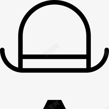 185108 - chaplin hat movie streamline图标