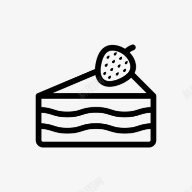 草莓蛋糕蛋糕纸杯蛋糕图标图标