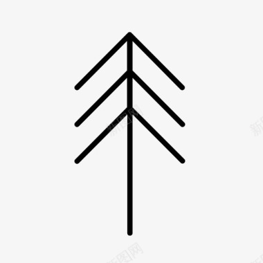 松树冒险探险图标图标