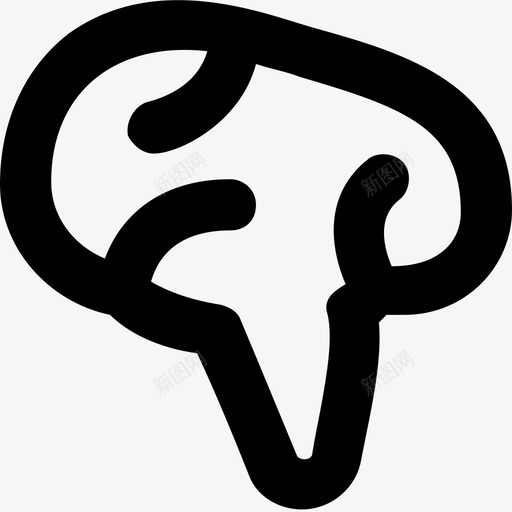 大脑头脑风暴人脑图标svg_新图网 https://ixintu.com 人脑 器官 大脑 头脑风暴 教育平滑线图标 智力