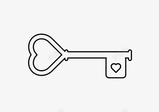 钥匙心钥匙爱情钥匙图标svg_新图网 https://ixintu.com 心钥匙 爱情钥匙 秘密 钥匙