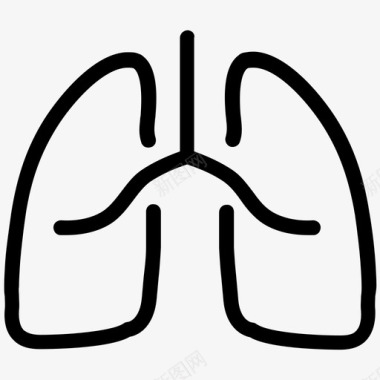 肺科呼吸科人图标图标