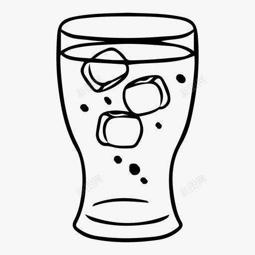 可乐饮料冰块图标svg_新图网 https://ixintu.com 冰块 可乐 百事可乐 饮料
