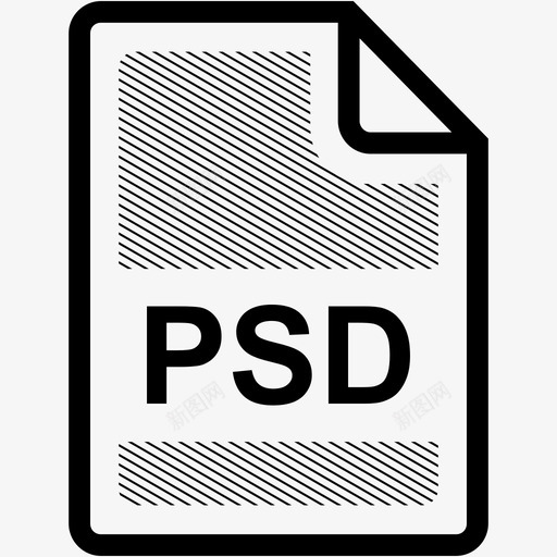 psd文件扩展名格式图标svg_新图网 https://ixintu.com psd文件 扩展名 文件格式 格式 类型